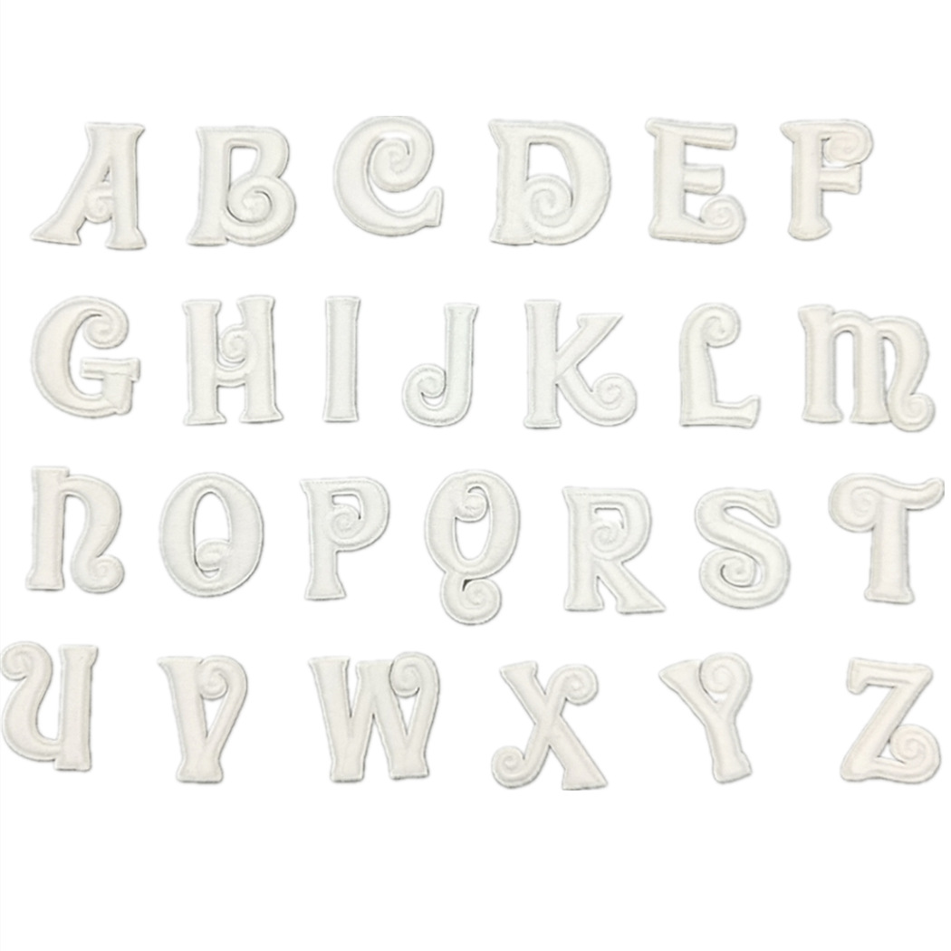Selbst-adhesive A-Z Kleine Brief Patch Eisen auf Brief Patches für Kleidung Bügeln Anwendungen DIY Eisen Aufkleber für Kleidung kinder