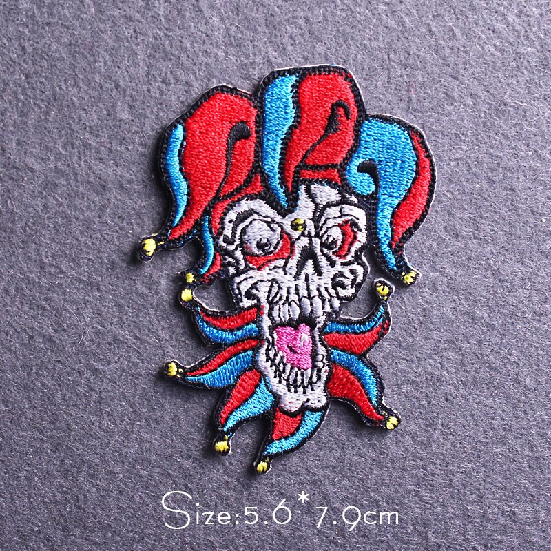 Nicediy Diy Schedel Patch Ijzer Op Patches Voor Kleding Applique Geborduurde Patches Voor Kleding Punk Patch Voor Jas Rugzak: PE5678CT