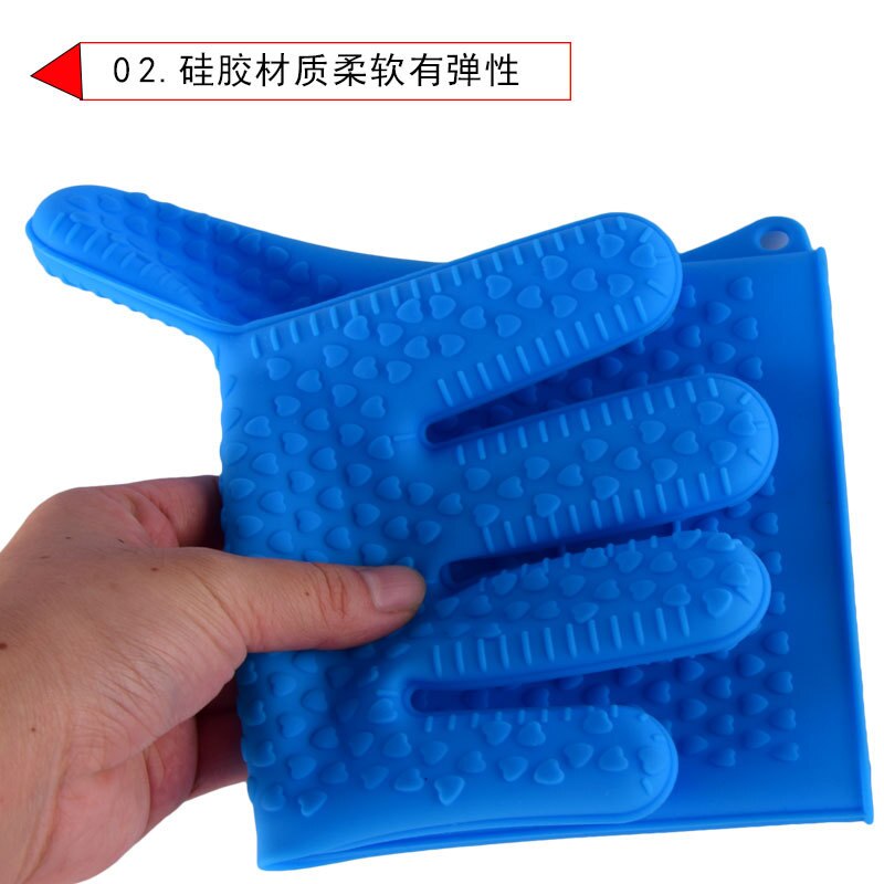 Silikon hohe temperatur beständig wärmedämmung wasserdichte Anti verbrüHenne Anti Unterhose ofen mikrowelle handschuhe silikon handschuhe