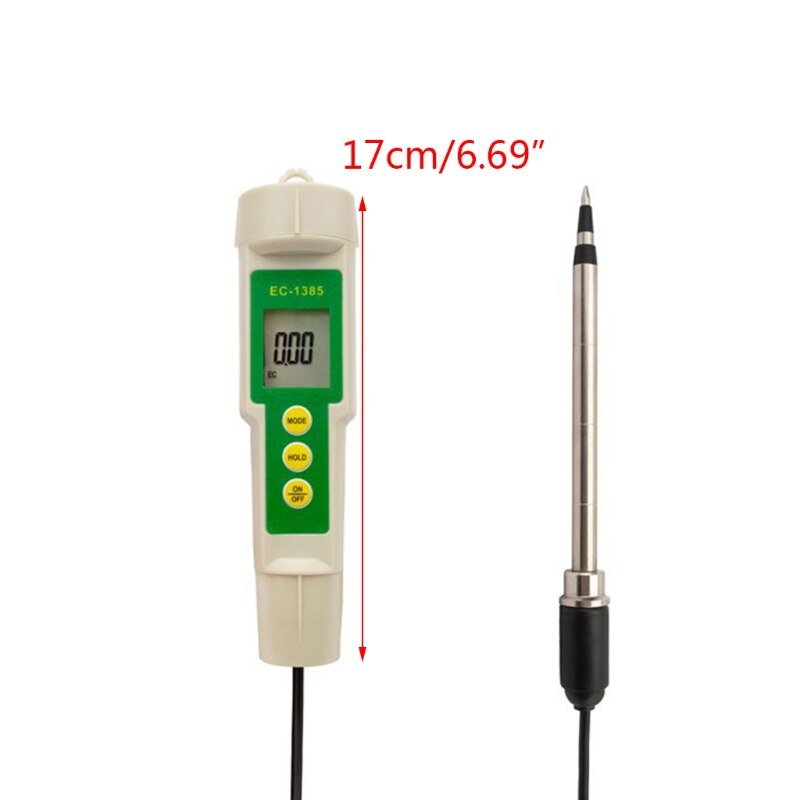 EC-3185 Portable 3 in 1 Soil Tester EC/TDS/CF Meter Tester with Probe For Farm