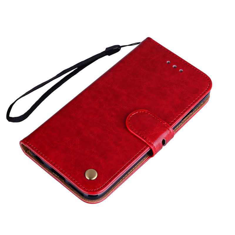 For Samsung S5 Neo Case Wallet PU Leather Silicone Cover Phone Case For Samsung Galaxy S5 Neo G903 G903F Flip Protective Case: Red