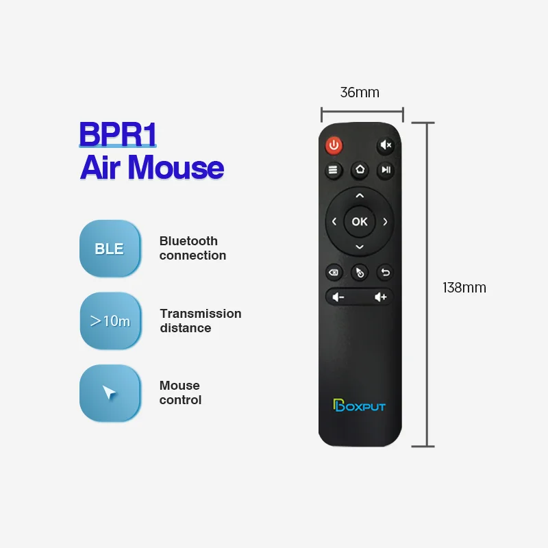BT BPR1 BPR1S BLE 5.0 Air Mouse Remote Control Gyroscope dla Androida Smart TV Stick TV Box H96 MAX X96 MAX Plus Set Top Box /PC