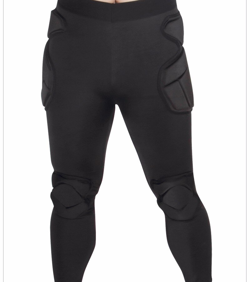 Pantalones de entrenamiento de fútbol para hombre, profesionales, portero de fútbol americano, esponja protectora, portería de Rugby,