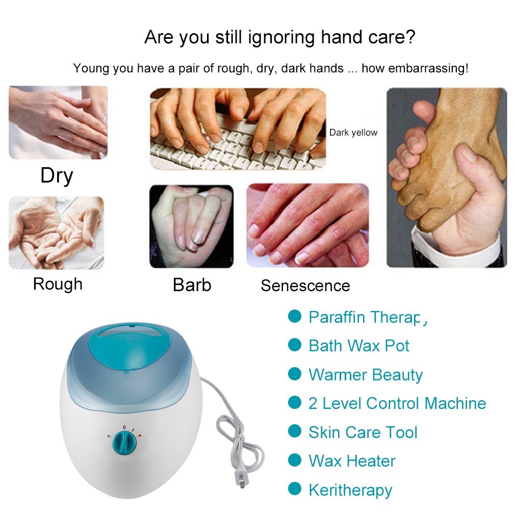 220V 200W Paraffin Therapy Bath Wax Pot Warmer Salon Spa 2 Level Control Machine 50Hz Frequency Wax Heater