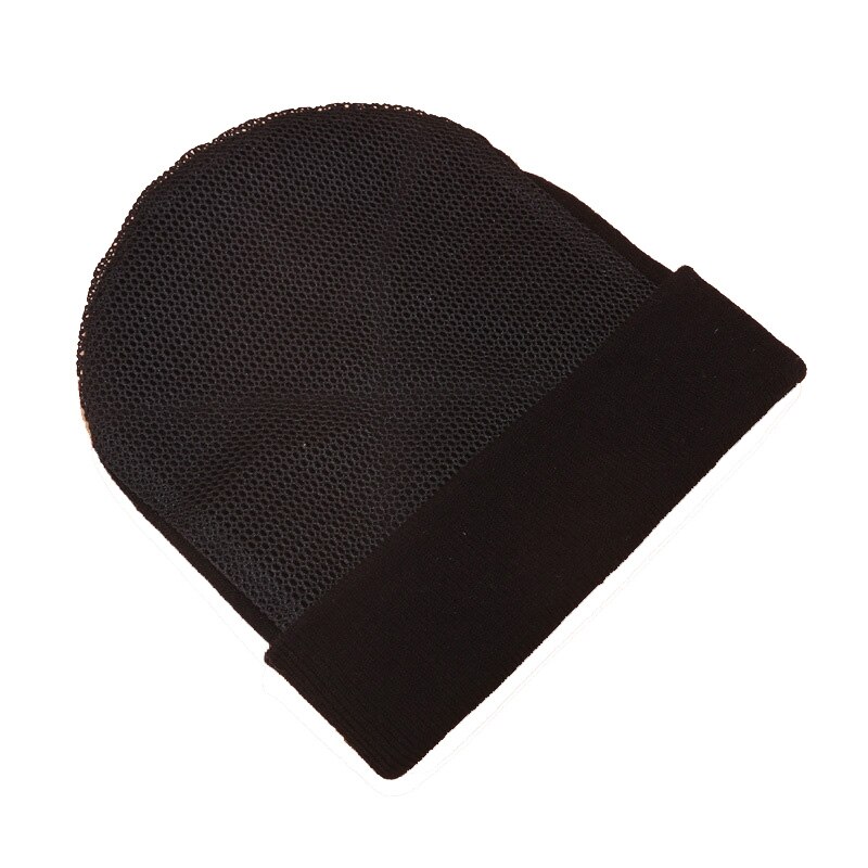 Mesh Winter Beanies bboy Hip Hop Dancing Hat Men&#39;s Mesh Hat Beanies Warm Rotating Beanies Boy Knit Cap Wear Resistant Colors: black