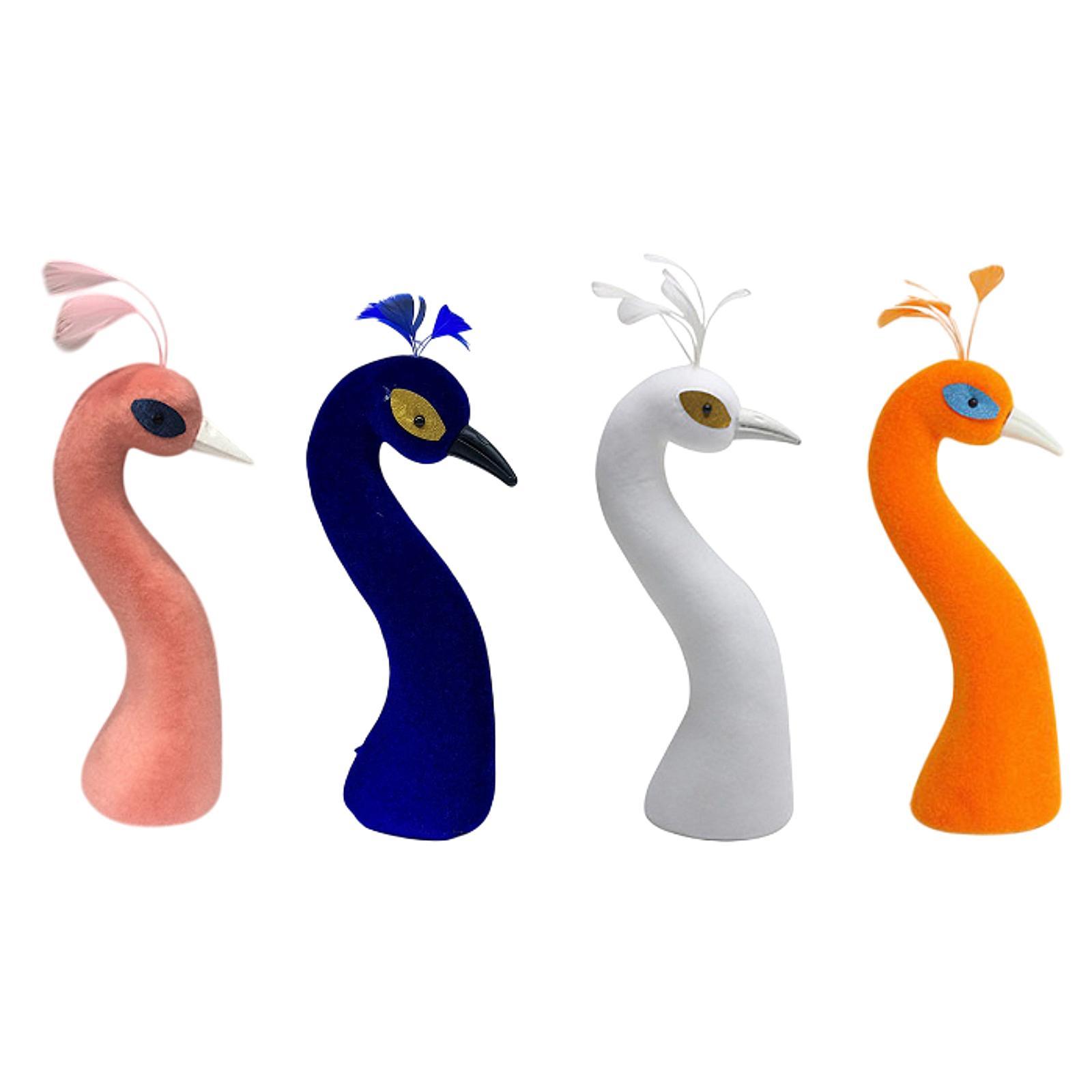 Peacock mannequin head flower arrangement decor decorative figure foam