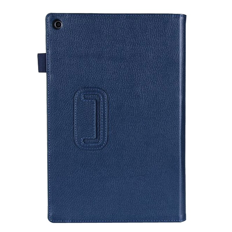 Stand Magnetic Folio Cover For Sony Xperia Tablet Z Z1 10.1 inch Tablet PU Leather Case: dark blue