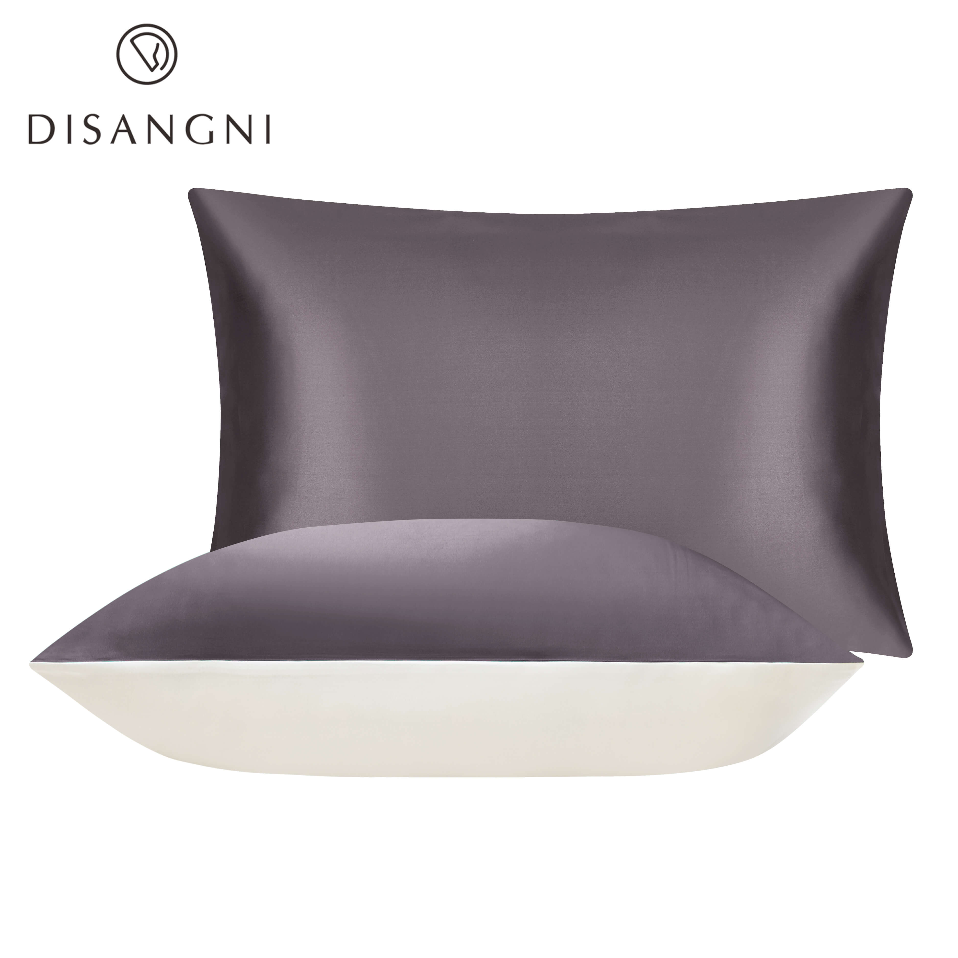 100% reine seide kissenbezug echt seide kissenbezug natürliche seide kissenbezug mulberry seide kissen Freies: Gray purple