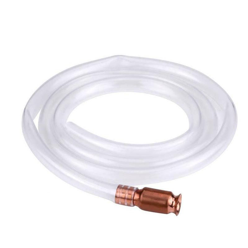 180cm Manual Suction Pipe Gas Siphon Pump Gasoline Fuel Water Shaker Siphon Hose Safety Self Priming Hose Pipe Plumbing Hoses: Default Title