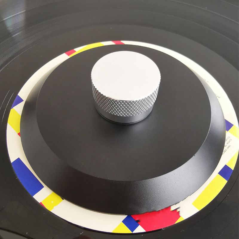 LP – stabilisateur de disque en acier Durable, plaque tournante en vinyle, Anti-choc, poids d'enregistrement/pince