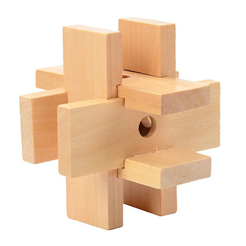 Neue Kommen 3D Puzzles Gehirn Teaser Luban Kong Ming Lock Verriegelung Geistigen Pädagogisches Spiel Holz Spielzeug Für Kinder Kinder