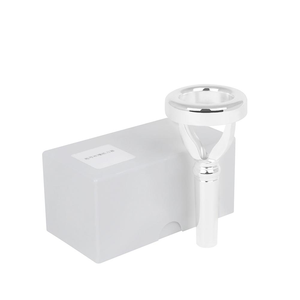 Silver-plated + Brass Trumpet Mouthpiece Musical Trumpet Accessories Parts: Default Title