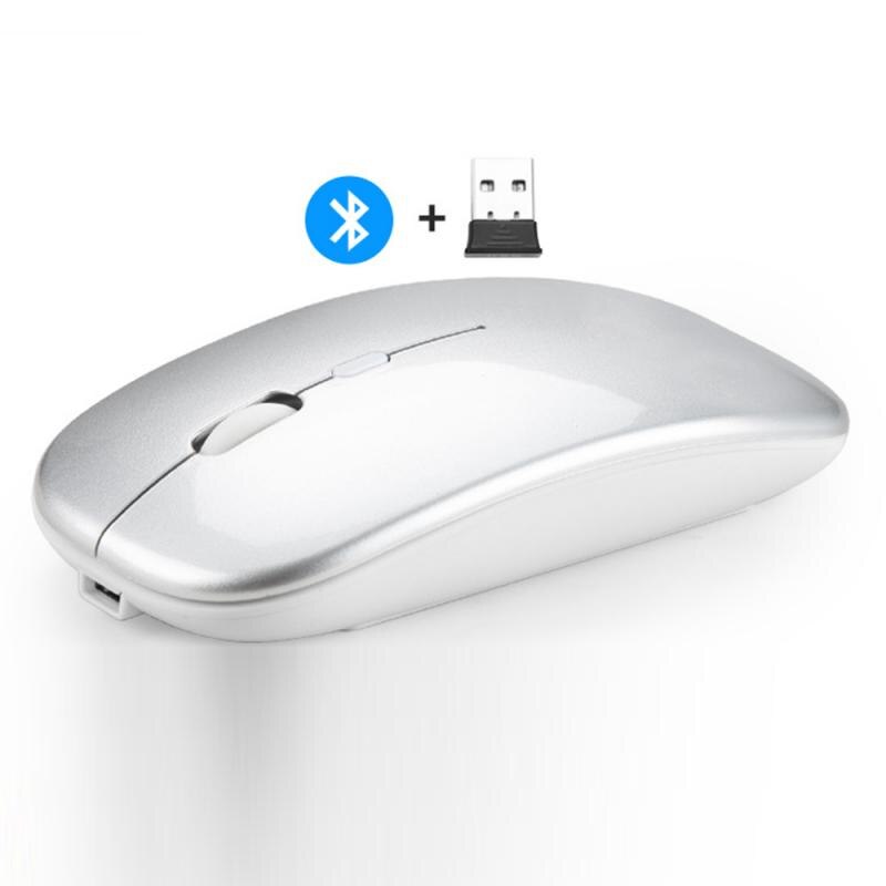 V8 2.4G+Bluetooth 5.0 Wireless Mouse Dual Mode rato Rechargeable mouse sem-fio USB rechargeable for Windows 7/8/10 Vista Mac OS: 05