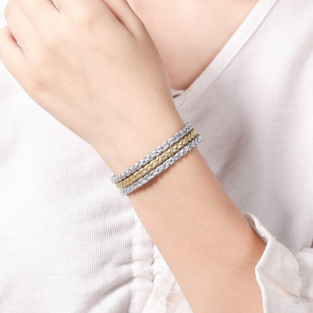 WYBU – bracelets à breloques en cuir pour femmes et adolescentes, bijoux multicouches, large, idée de