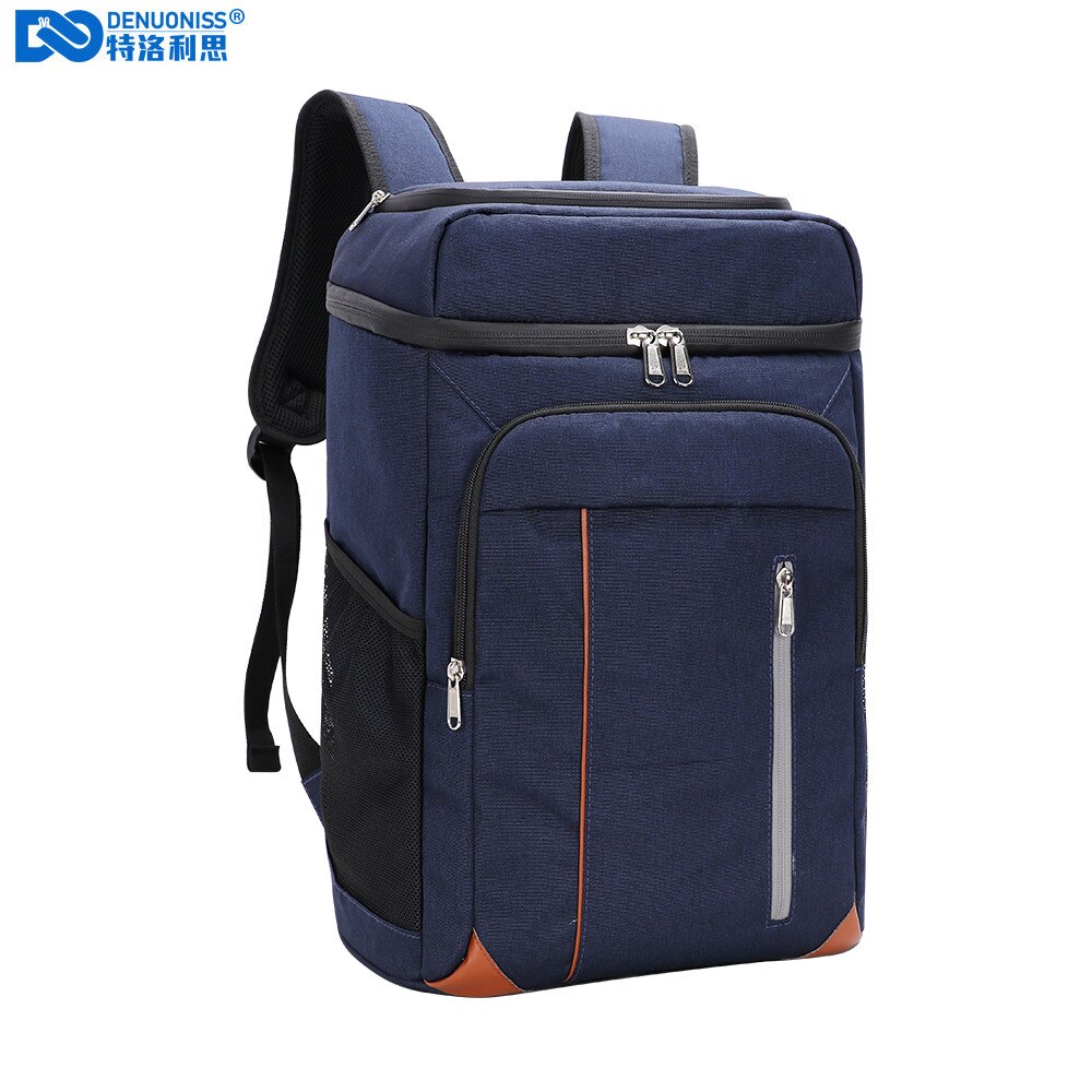 Denuoniss 22L Koeltas Bakcpack 100% Leakpoof Grote Thermische Zak Outdoor Picknick Strand Koeler Auto Koelkast Zak Voor Voedsel: Blue