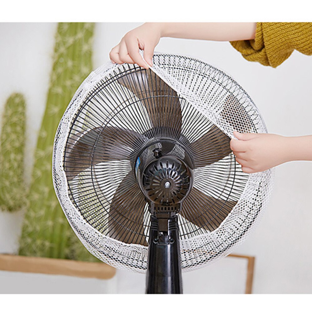2 Pcs Familie Finger Protector Fan Cover Lichtgewicht Wasbare Stofdicht Zomer Fan Guard Cover