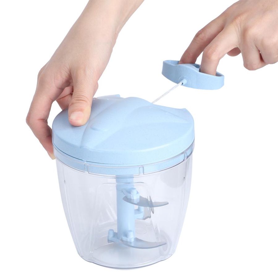 900ML Multi Function Meat Chopper Hand-Pulled Meat Mincer Mincer Mixer Blender to Chop Meat Fruit Vegetable Nuts Shredders