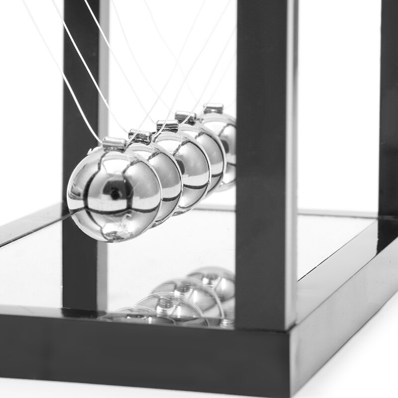 Newtons vugge stål balance bold sjov dekoration fysik videnskab legetøj s