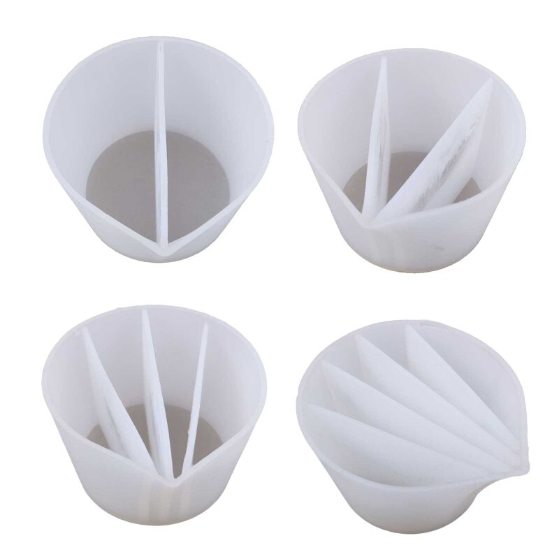 Clear Silicone Epoxy Resin Mixing Cups Distribution Measuring Cup DIY Epoxy Resin Tools for Jewelry Making Hobby Craft