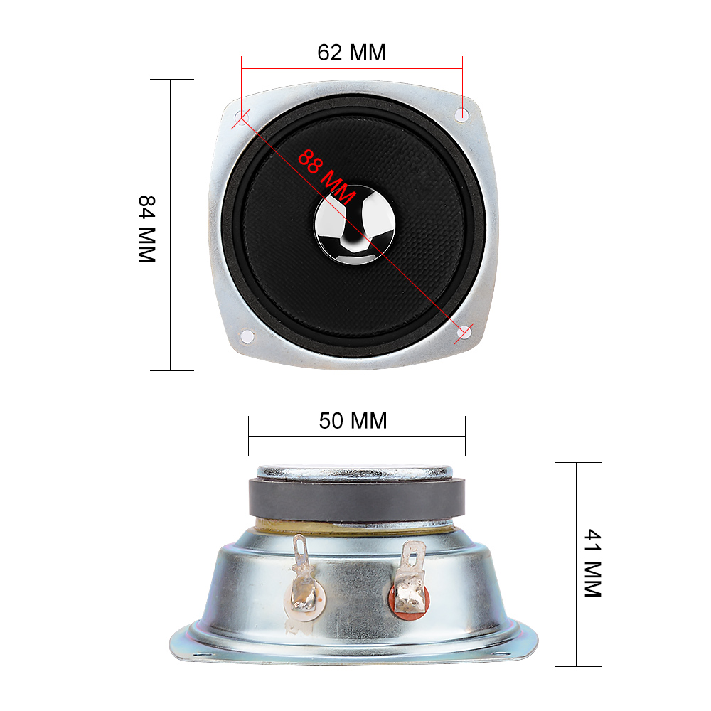 AIYIMA 2Stck 8 Ohm 30W Für LG 3 zoll Mitte-Palette Auto Lautsprecher hoch-Klasse Geflochtene töpfe Heimkino Klang System Mitte Lautsprecher