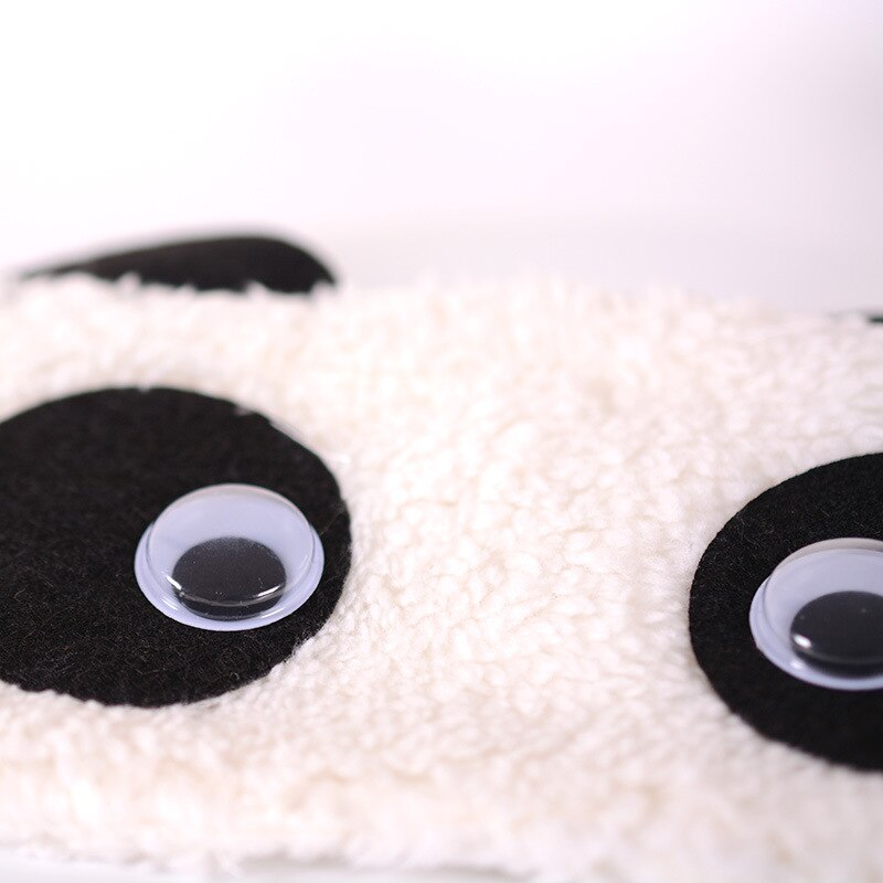 Sleep Eye Mask Plush Sleeping Eye Mask Panda Eye Cover Sleeping Mask Cartoon Travel Rest Eye patch Blindfolds Band Shade