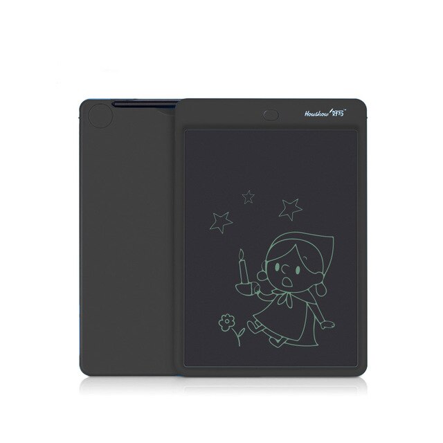 Howshow 12 inch LCD Writing Tablet Digital Drawing Tablet Handwriting Pads Portable Electronic Tablet Board With Lock Switch: Black