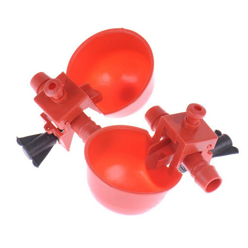 10/5pcs Poultry Water Drinker Cup Bird Coop Feed Cup Chick Hanging Cup Drink Fountains Birds Water Bowl Drink Watering Supplies