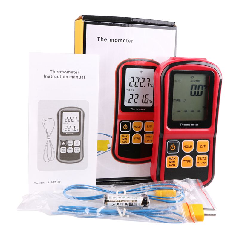 Digitales Thermoelement-Thermometer -50 ~ 300 Grad Industrielles Temperaturmessgerät J K T E N R S Typ Thermoelement-Temperaturtester