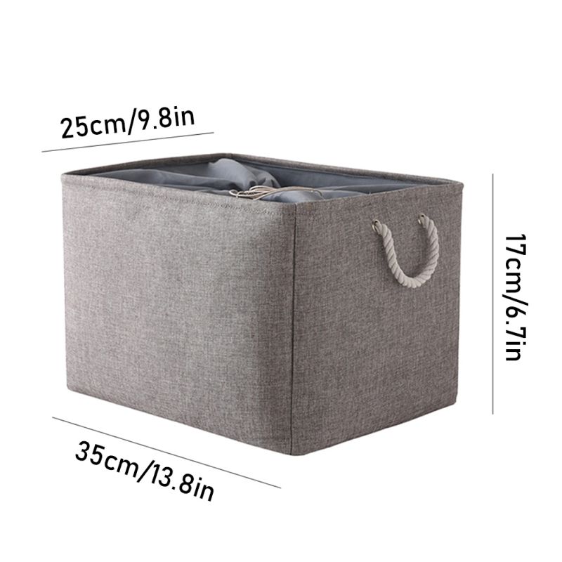 Folding Storage Basket Linen Storage Box Bins Fabric Organizer Closet Cloth Storage Bin Home Laundry Clothes Storage Supplies: B