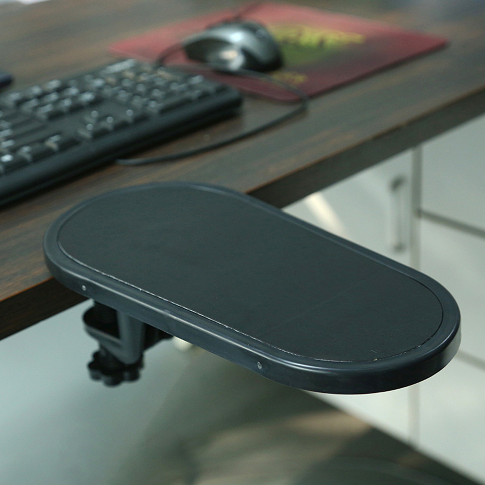 Ergonomic Wrist Rest Adjustable Pain Relief for Office Keyboard Mouse Pad Comfort Support Gaming Computer Armrest: black