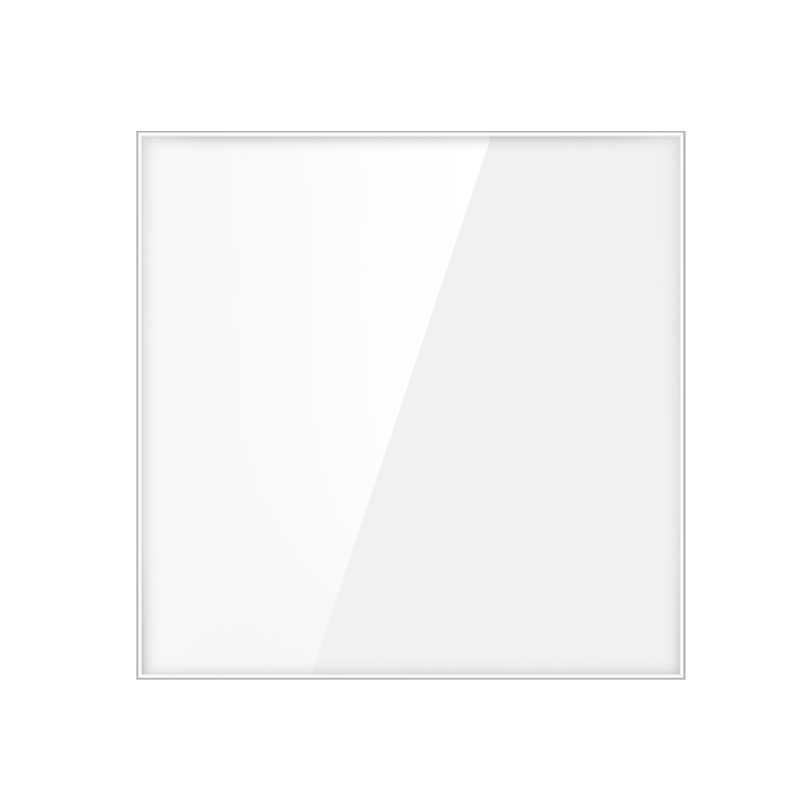 blank cover plate with installation iron plate 86mm*86mm black and white gold gray tempered glass switch socket panel white boar: Type 16