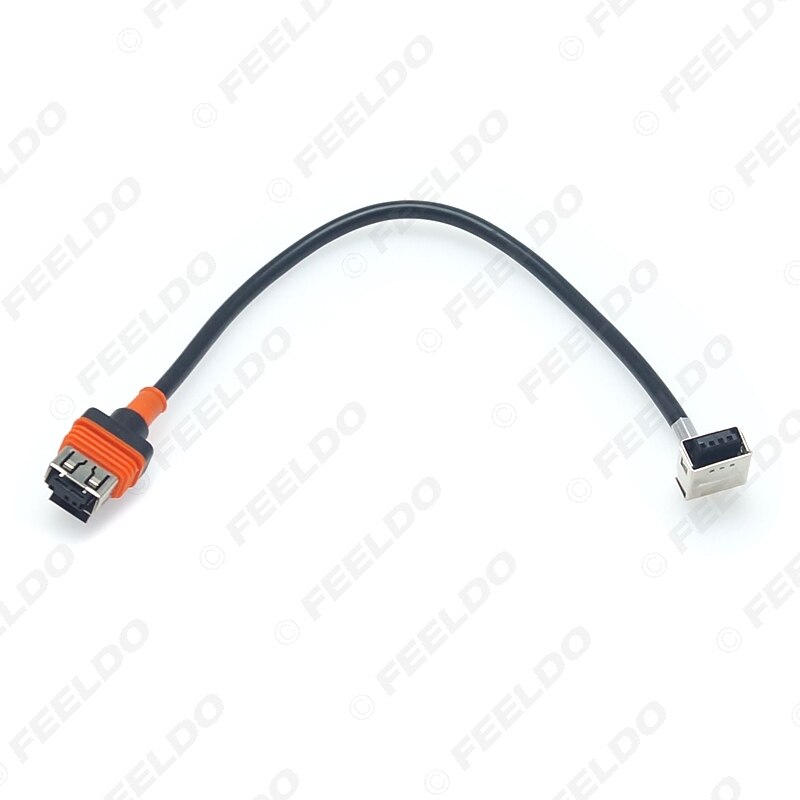 Feeldo 1pc bil skjult xenon lys høyspent ledningsnett kabel for  d1s d1c d1r xenon ballast pære  d1 d3 hid stikkontakt adapter