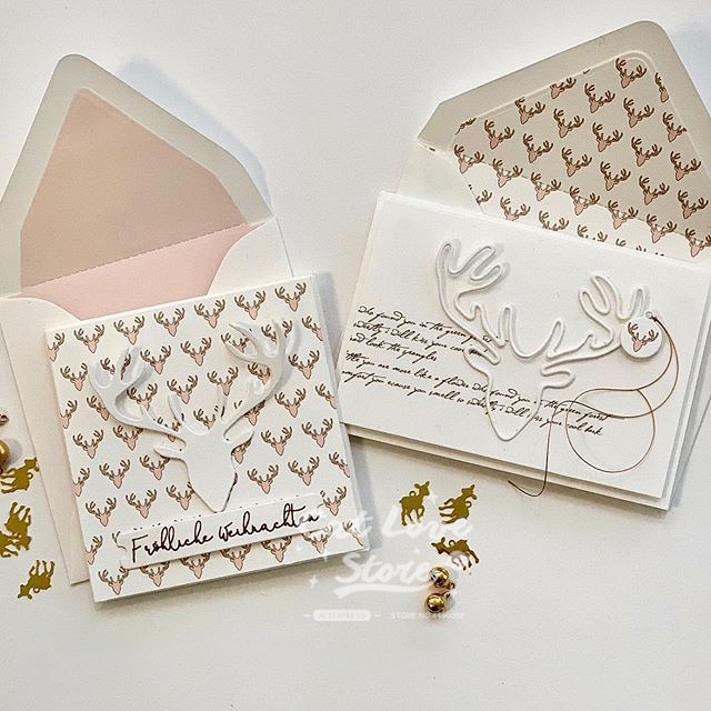 Tête de cerf matrice de découpe en métal | Animal, Scrapbooking, pochoir de découpe, carte fabrication de bricolage, artisanat décoratif, gaufrage de nouvelles matrices pour