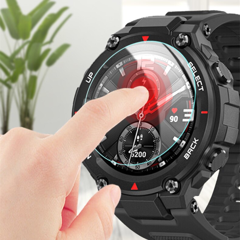 10 pakke for huami amazfit t-rex skjermbeskytter i herdet glass 9h ripesikkert eksplosjonssikkert smartklokke beskyttelsesglass