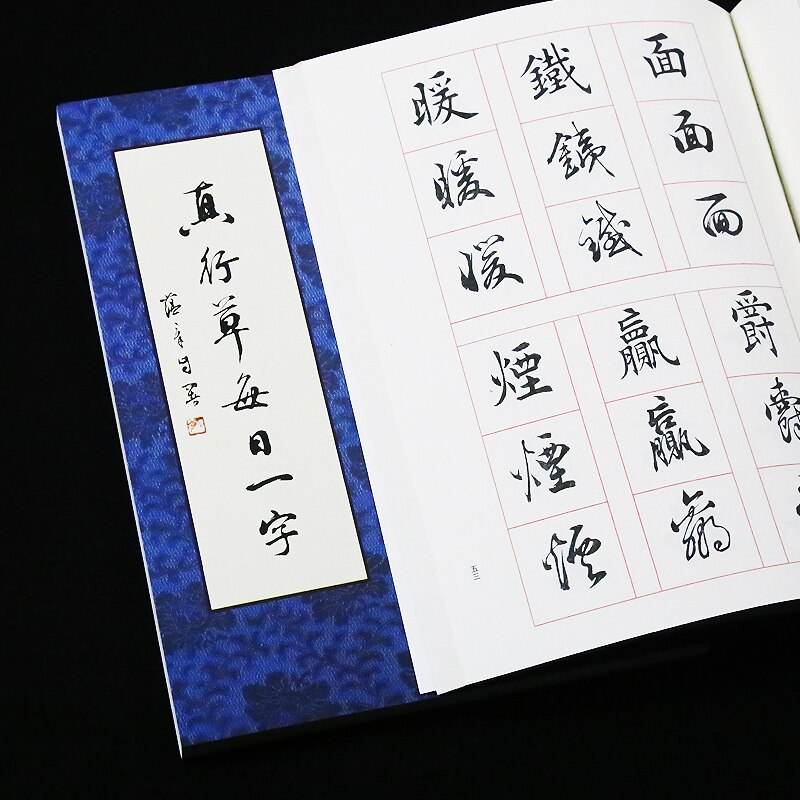 Chinese Calligraphy Copybook Adult Student Cursive Script Running Calligraphy Techniques of Calligraphy Brush Copybook Entry
