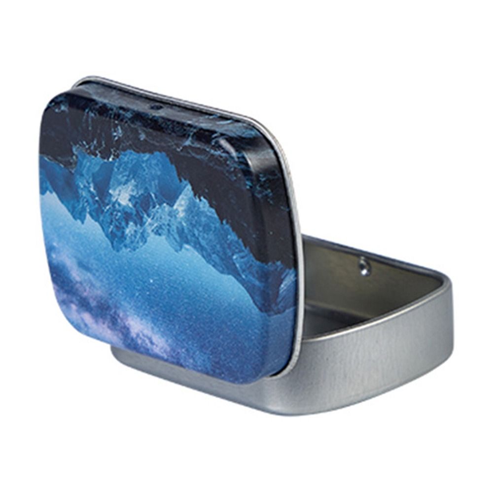 Draagbare Mini Blikken Doos Metaal Met Deksel Ijzer Kan Meerdere Stijlen Opslagcontainer Kit Thuis: Dark Gray