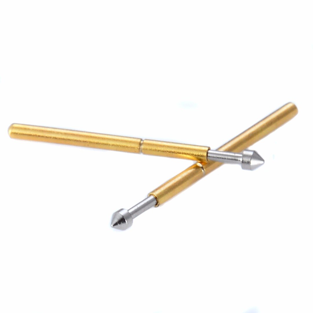 100 stks/set P75-E2 Lente Test Probe Pogo Pin 1.3mm Conische Kop 1.0mm Vingerhoed Voor Power Tool