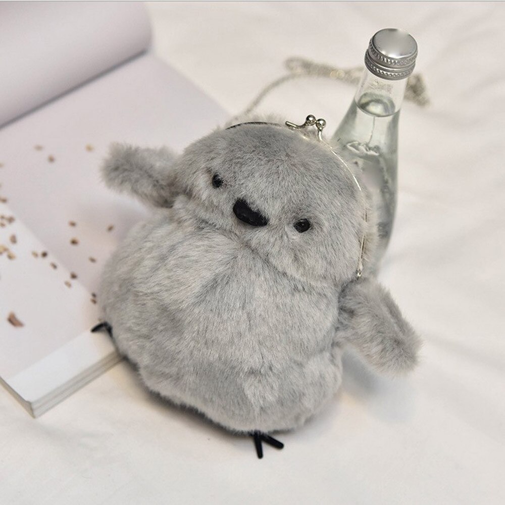 Neue Handtasche Geldbörse Frauen Ball Winter Handtasche Haar Ball Dekoration Handtasche Schulter Tasche bolsa feminina #25: Gray