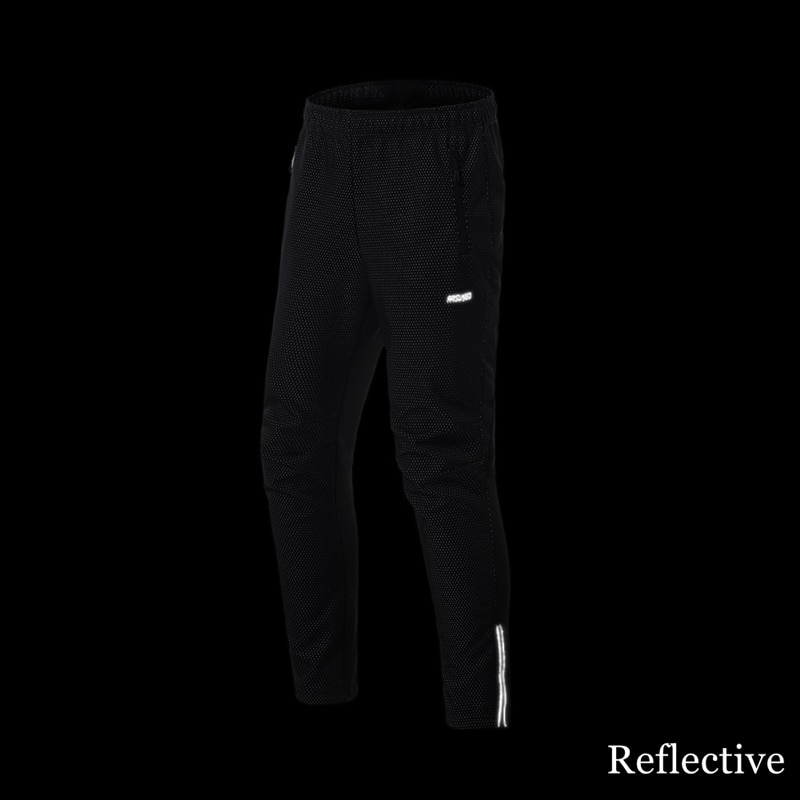 Arsuxeo Winter Mannen Fietsen Broek Reflecterende Thermische Warm Winddicht Waterdicht Mtb Broek Road Mountainbike Fiets Broek