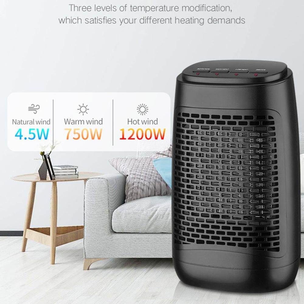 Mini 1200W Electric Heater Fan Heater Home Heating Electric Warm Air Heater Warmer Fan Electric Heater Home Office