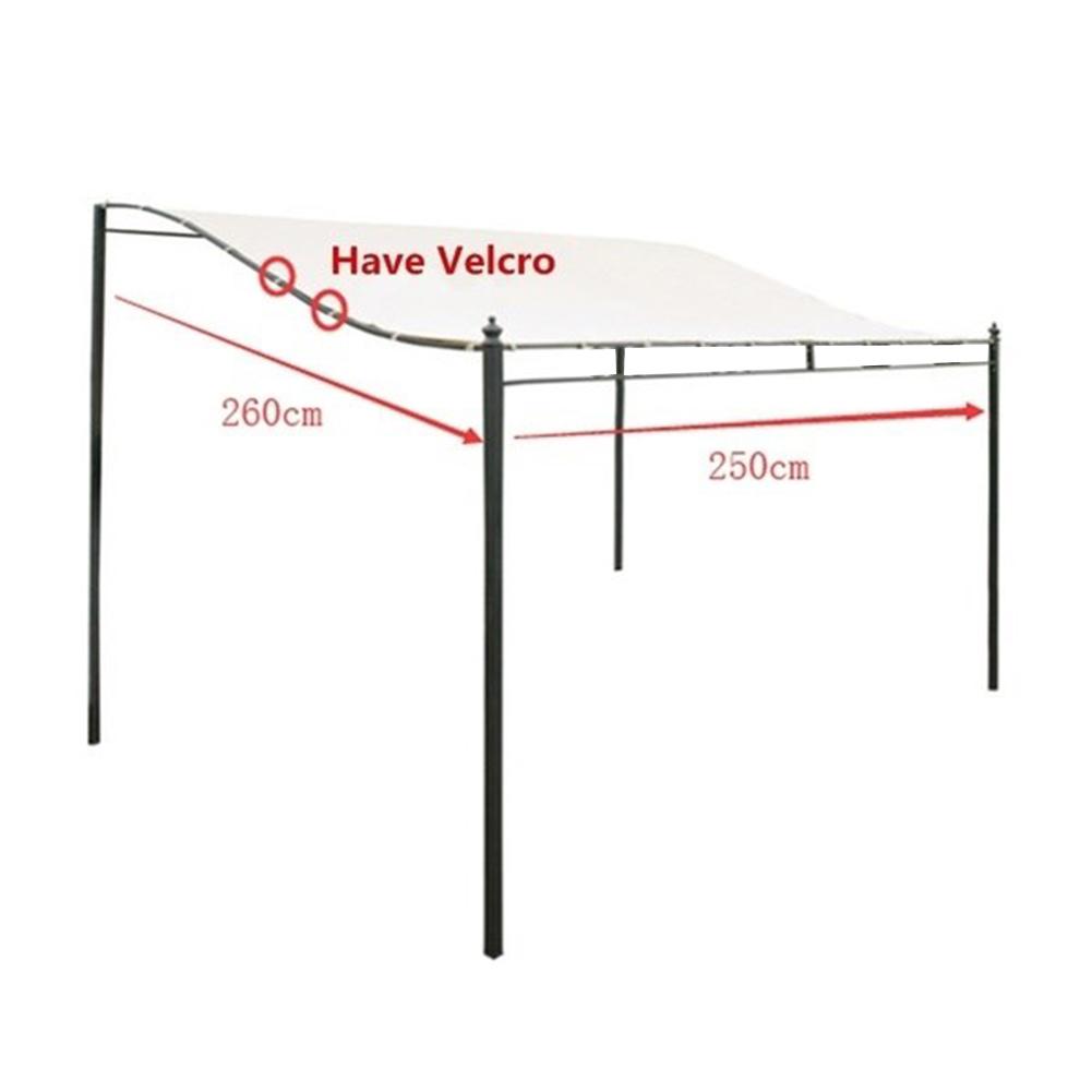 Tuinhuisje Top Luifel Outdoor Binnenplaats Zwembad Tuinhuisje 300D Canvas Waterdichte Tent Dak Vervangende Cover (Zonder Stand