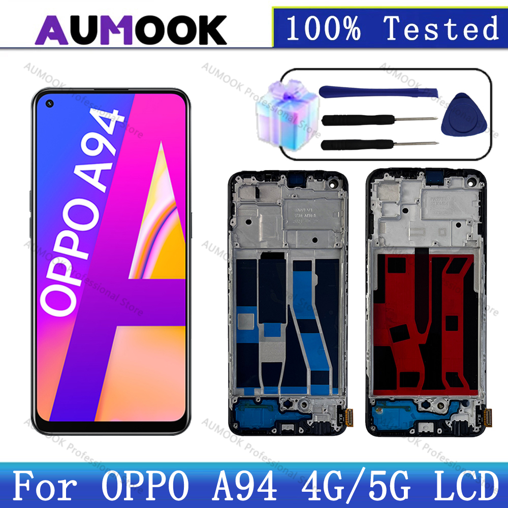 6.43" For OPPO A94 LCD Display CPH2203 Touch Screen Digitizer For OPPO A94 5G LCD Display CPH2211 LCD Replacement Parts