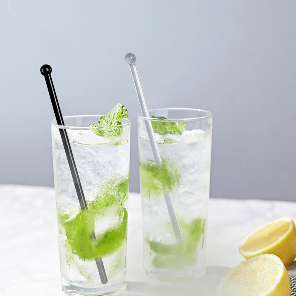 12 stk plast pvc vin omrørestok saft omrørestok kaffe blandestok drik stick bar forsyninger