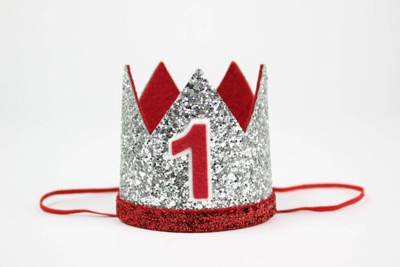 Eerste Verjaardag Hoed 1st Verjaardagsfeestje Kroon 1st Cake Crown Eerste Verjaardag Outfit Baby Kids Haar Accessoire