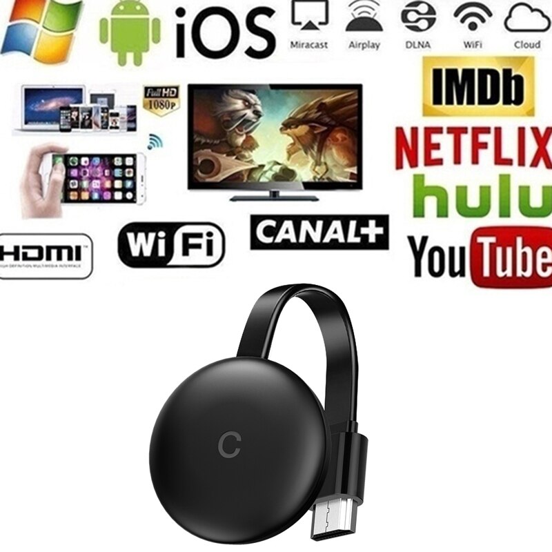 G12 TV Stick para Chromecast 4K HD HDMI Media Player 5G/2,4G WiFi Dongle pantalla reflejo de pantalla 1080P HD TV de Google