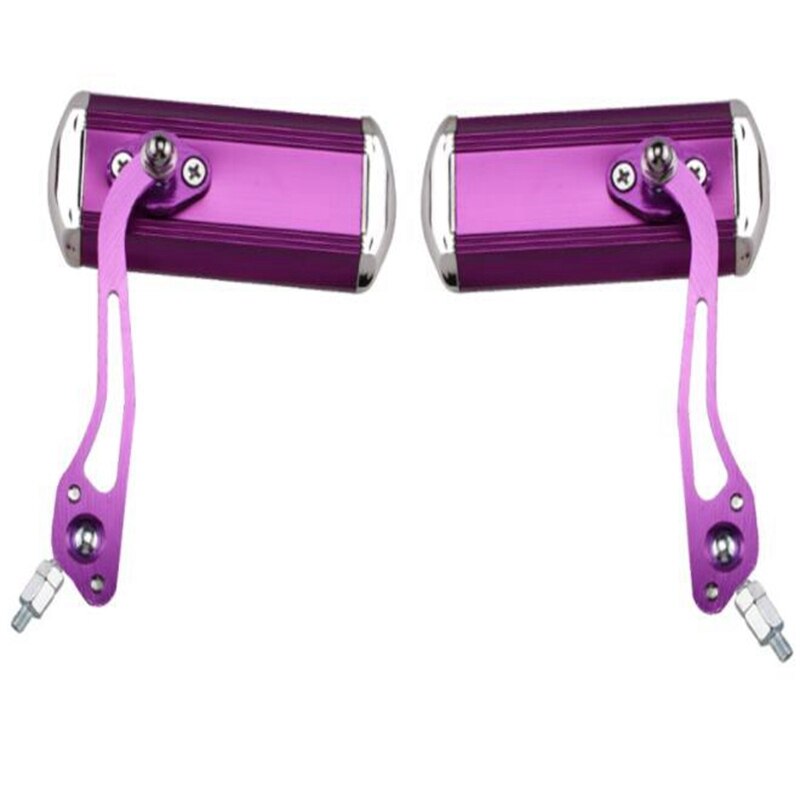 Espejo retrovisor para bicicleta eléctrica, accesorios de equipo reflector, manillar, de seguridad: Morado