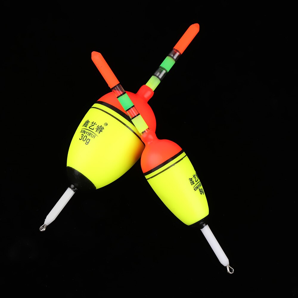2Pcs Plastic Night Glowing Fishing Floats 5g EVA Float Fishing Bobber Luminous Floats Fishing Tools