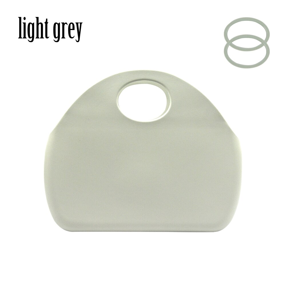 Obag-stijl tas voor o moon classic waterdichte eva-tas van rubber en siliconen voor dames: Lichtgrijs