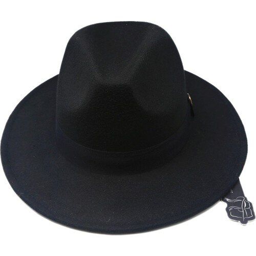 Men's Wool Fedora Hat Black - Men's Hat - Men's Accessories - Men's Clothing