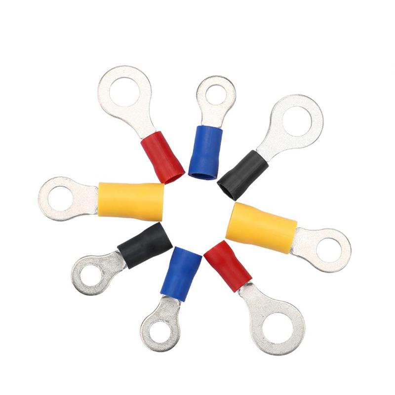 102pcs Ring Terminal Electrical With Storage Box Connector Assorted Insulated Rings Wire Copper Crimp Terminals Assortment Kit
